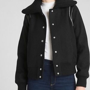 Wool bomber style jacket